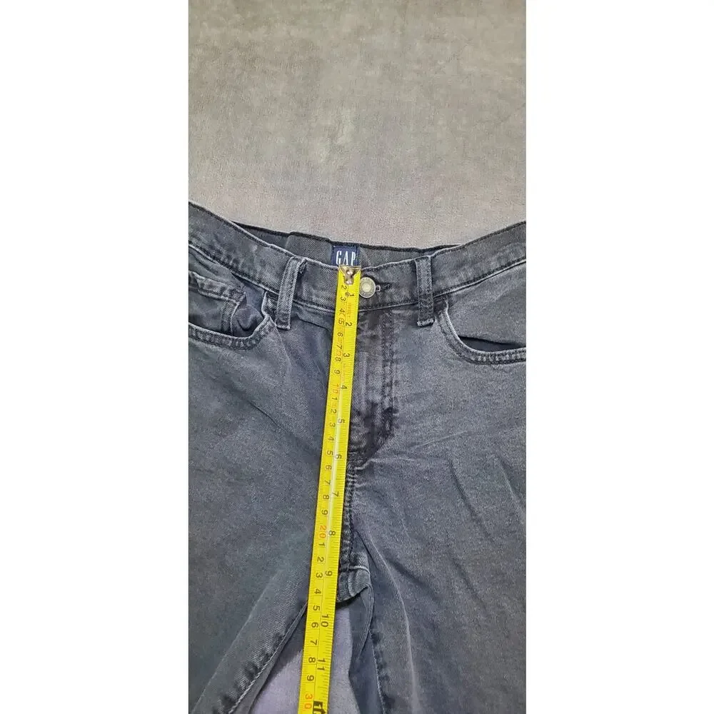 Gap Kids Solid Slim Taper Sz 16 Jeans Girls Denim Black Jeans C25